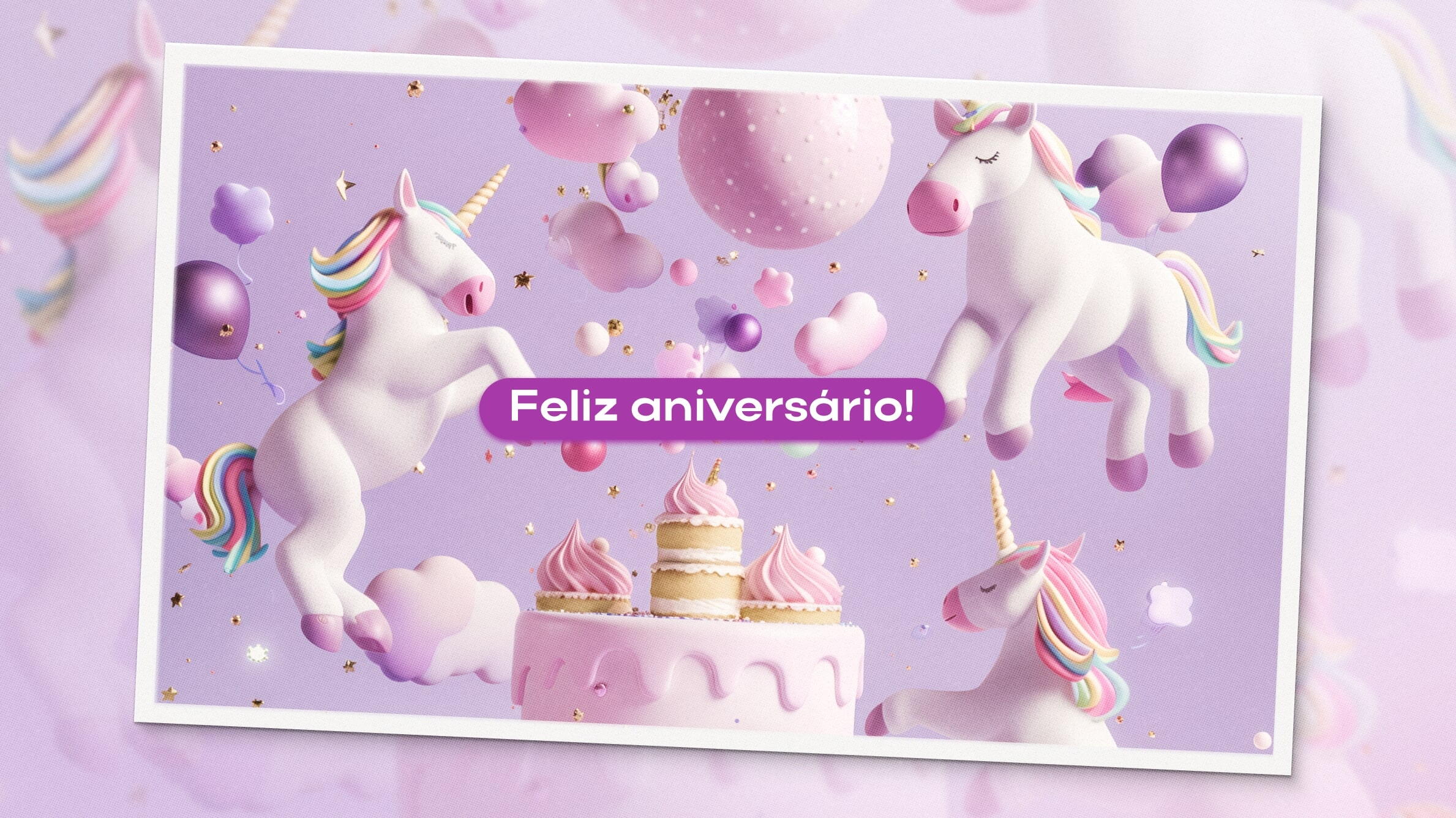 Cartões de aniversário para meninas