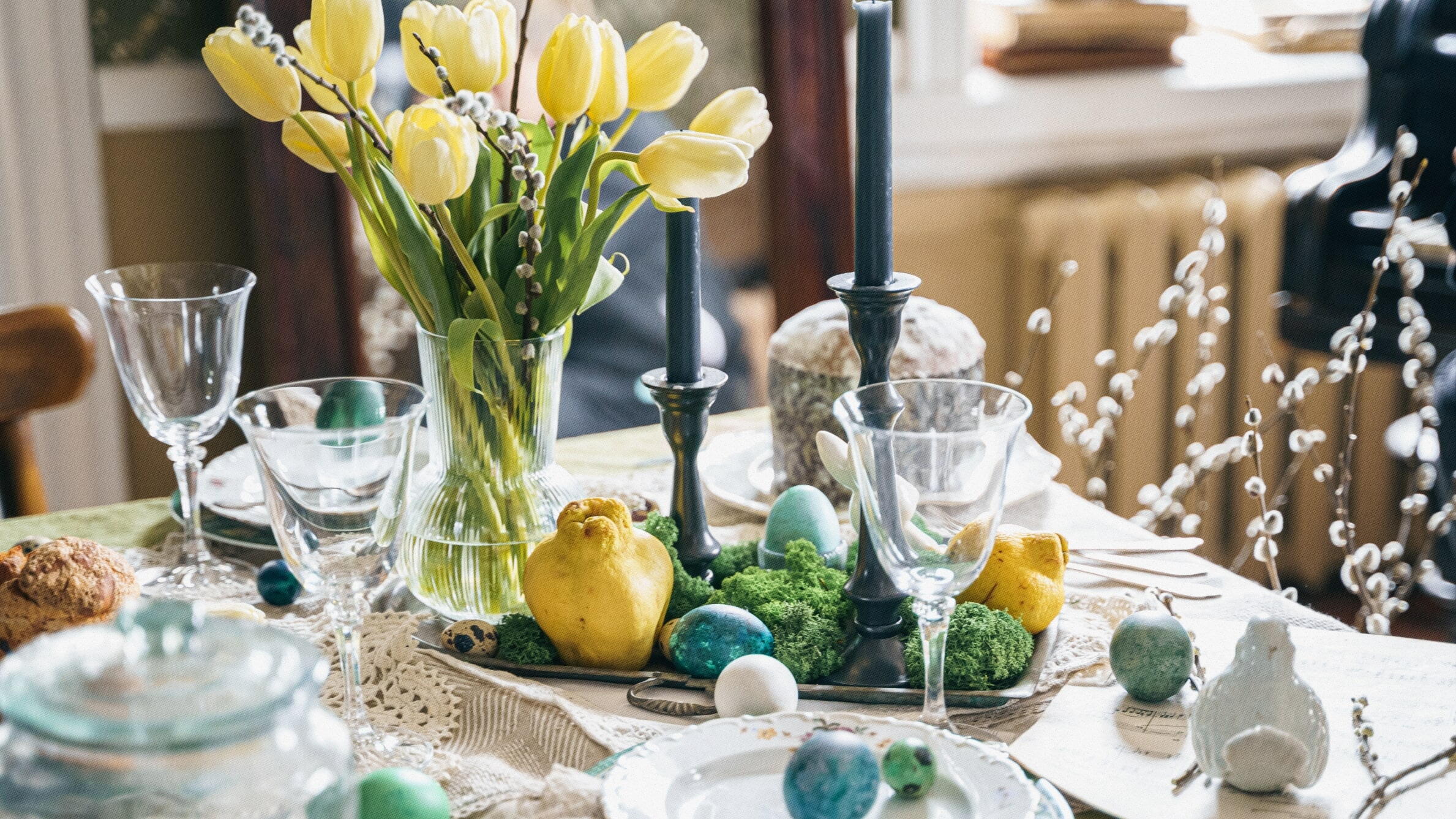 Decoração de Páscoa para mesa