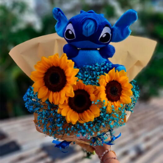 Buquê Love Lilo   Stitch