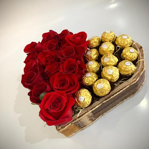 Rosas e chocolates