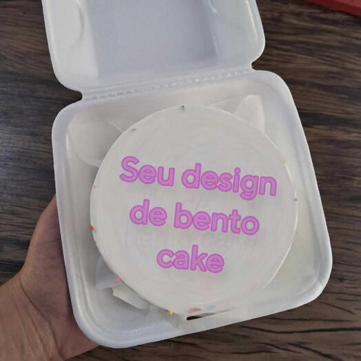 Bento cake com SEU DESIGN