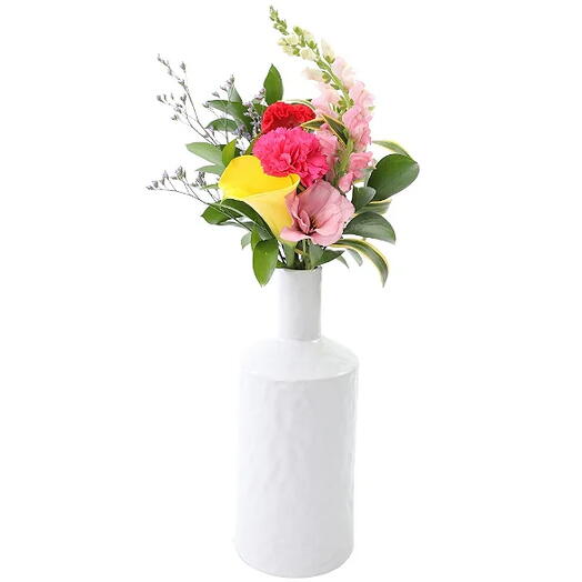 Escolha da Florista no Vaso Branco Alto