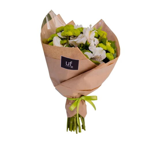 Bouquet Verde e Branco – Lea