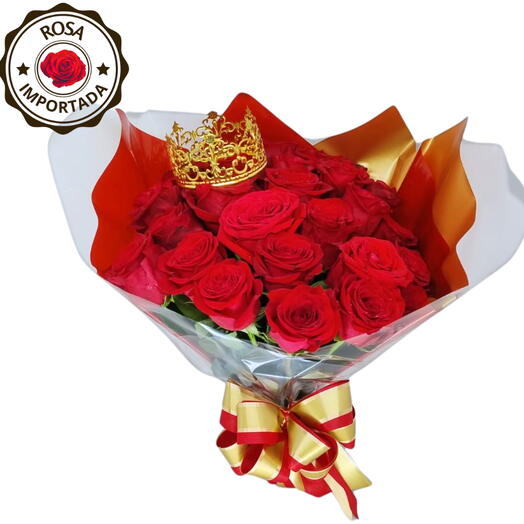 Buquê da Imperatriz - 24 Rosas Importadas