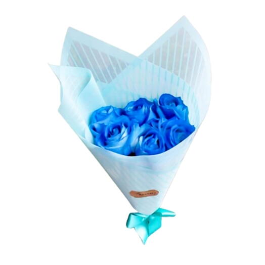Buquê 6 Rosas Azuis  (COD.2652)