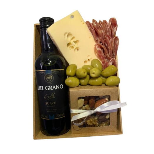 Gift Box de queijo e vinho
