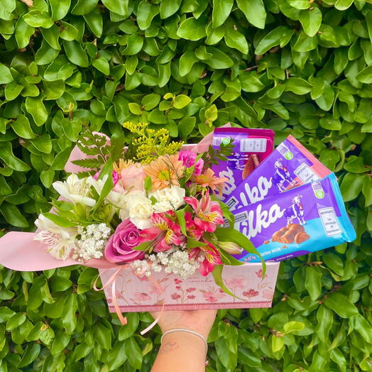 Arranjo Com Carinho e Milka
