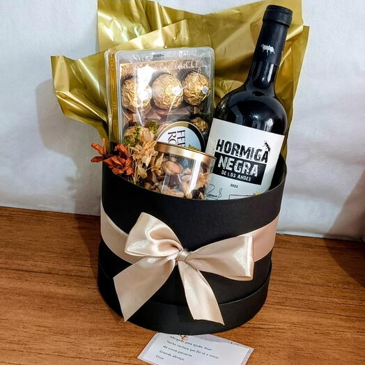 Cesta Vinho Elegante