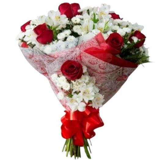 Buquê Especial Rosas com Astromelias