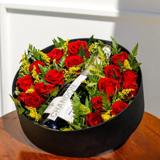 Box com Rosas Chandon