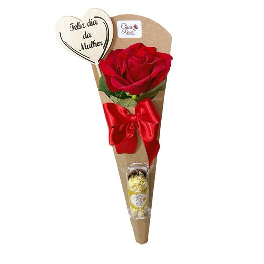 Rosa Dia Da Mulher Com Ferrero