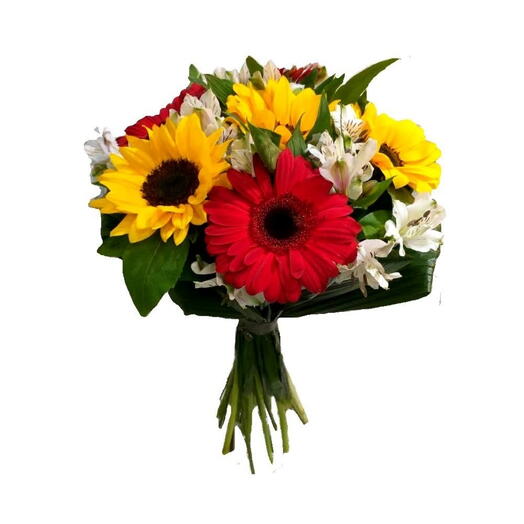 Bouquet de girassol e gerberas