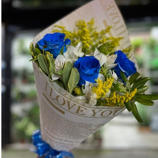 Buque de Rosas Azuis