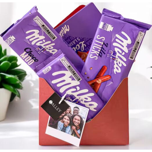 Presente | Cesta De Chocolate | Collection Milka