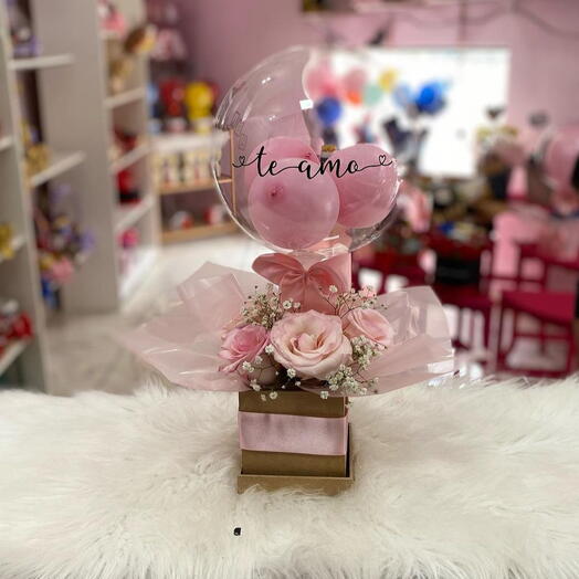 Caixinha Um Mimo Pra Você com Rosas