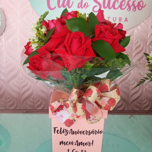 Box com Rosas Vermelhas