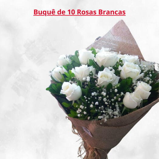 Buquê de Rosas Brancas