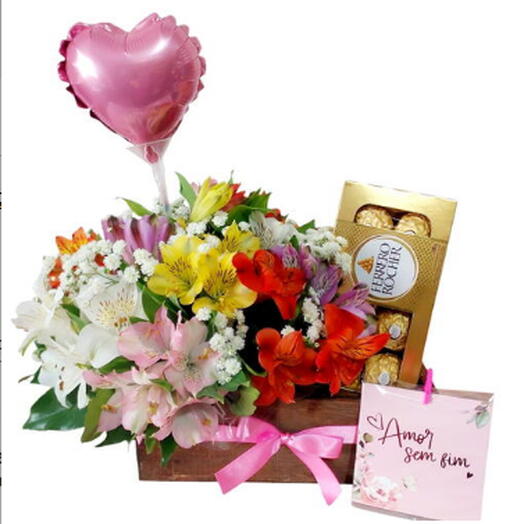 Bau de Alstroemerias e Ferrero Rocher