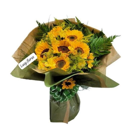 Buquê com 6 Girassois