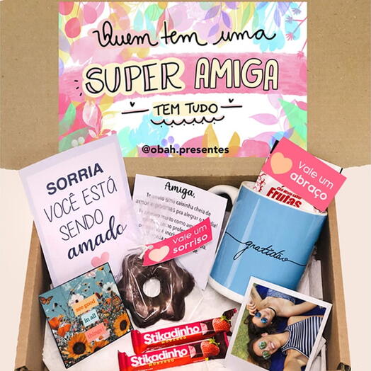 Box Super Amiga - Presente Personalizado