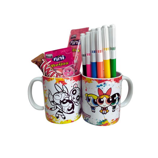 Caneca para pintar - Meninas Super Poderosas