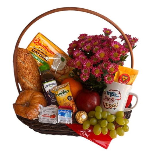 CESTA MÃE AMO VOCÊ