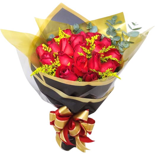 Buquê 20 Rosas - Paixão Vermelha