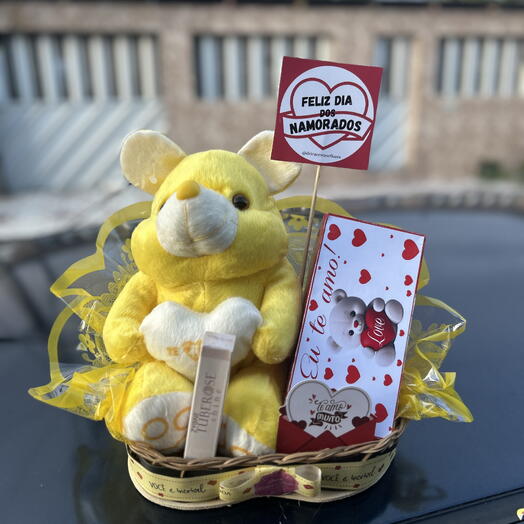 Dia dos Namorados Ursinho Amarelo