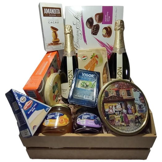 Cesta Ouro com Chandon e Guloseimas