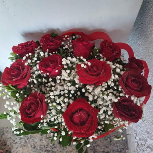 Bouquet com 12 rosas