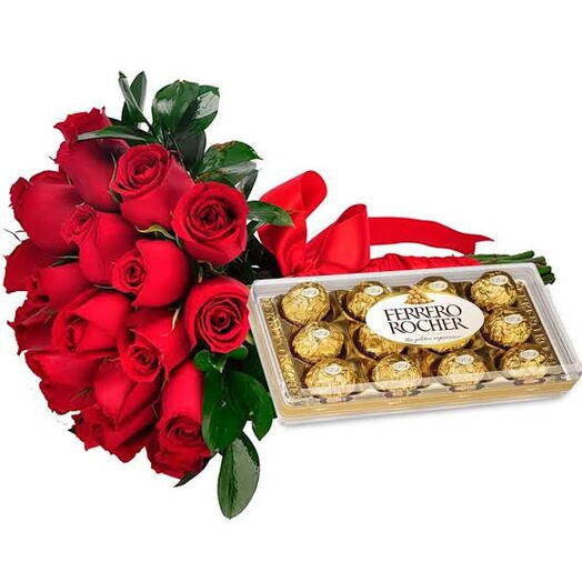 Buque  Rosas Vermelhas e Ferrero