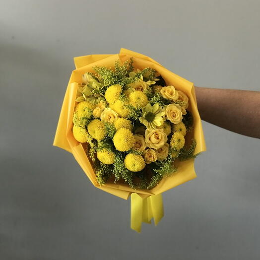 bouquet mix pantone amarelo