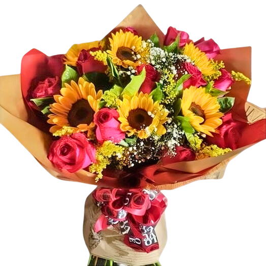 Buquê Gigante Amor Dourado