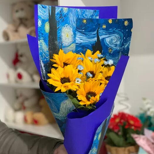 Buquê Ceu Estrelado Van Gogh