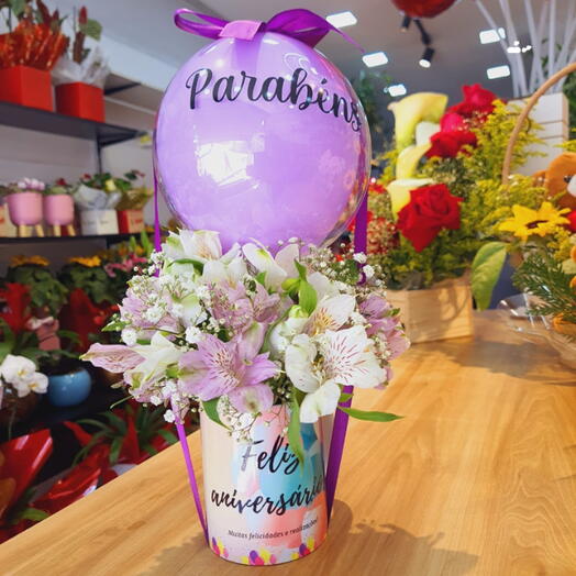 Caneca C/ Arranjo Parabens