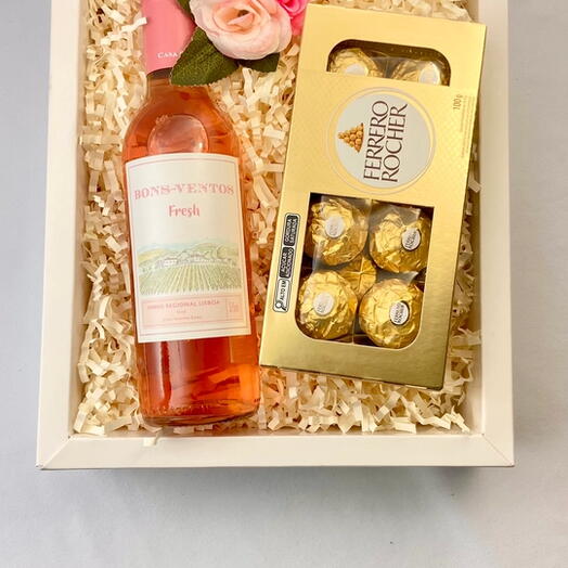 Box - Vinho Rose Ferrero Rocher