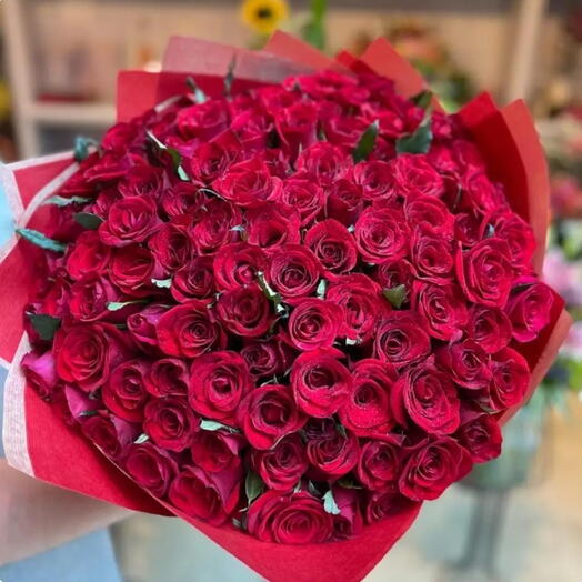 Buquê Mega 100 Rosas